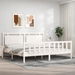 Bed Frame with Headboard White 183x203 cm King Solid Wood. Available at Crazy Sales for $349.95