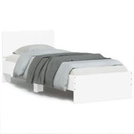 Detailed information about the product Bed Frame with Headboard White 90x190 cm Engineered wood