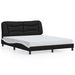 Bed Frame with LED Lights Black and White 152x203 cm Faux Leather. Available at Crazy Sales for $419.95