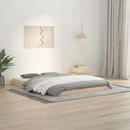 Detailed information about the product Bed Frame without Mattress 135x190 cm Solid Wood Pine