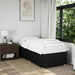 Bed Frame without Mattress Black 90x190 cm Fabric. Available at Crazy Sales for $159.95