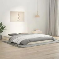 Detailed information about the product Bed Frame without Mattress White 150x200 cm Solid Wood Pine