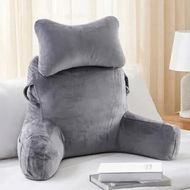 Detailed information about the product Bed Reading Pillow Backrest Head Neck Back Support Lounge Husband Cushion Armrests Comfortable Sit Up Recline Gaming Watching TV for Sofa Couch Chair
