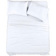 Detailed information about the product Bedding Queen Bed Sheets Set 3 Piece Bedding - Brushed Microfiber - Shrinkage and Fade Resistant - Easy Care (Twin Size, White)