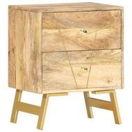 Detailed information about the product Bedside Cabinet 40x30x50 Cm Solid Mango Wood