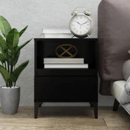 Detailed information about the product Bedside Cabinet Black 40x35x50 cm