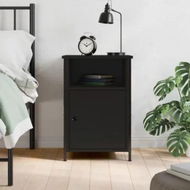 Detailed information about the product Bedside Cabinet Black 40x42x60 cm Engineered Wood