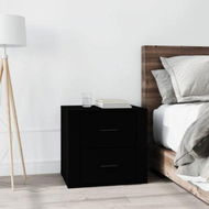 Detailed information about the product Bedside Cabinet Black 50x39x47 Cm