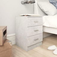 Detailed information about the product Bedside Cabinet Concrete Grey 38x35x65 Cm Chipboard