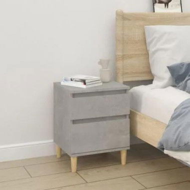 Bedside Cabinet Concrete Grey 40x35x50 cm