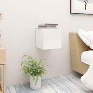 Detailed information about the product Bedside Cabinet High Gloss White 30.5x30x30 Cm Chipboard.