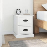 Detailed information about the product Bedside Cabinet High Gloss White 39x39x47.5 cm Engineered Wood