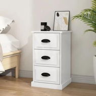 Detailed information about the product Bedside Cabinet High Gloss White 39x39x67 cm Engineered Wood