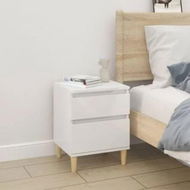 Detailed information about the product Bedside Cabinet High Gloss White 40x35x50 cm