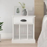 Detailed information about the product Bedside Cabinet High Gloss White 43x36x50 cm