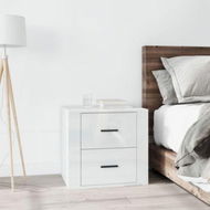 Detailed information about the product Bedside Cabinet High Gloss White 50x39x47 Cm