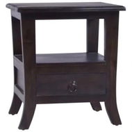 Detailed information about the product Bedside Cabinet Light Black 40x40x45 cm Solid Wood Mahogany