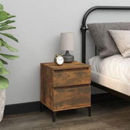 Detailed information about the product Bedside Cabinet Smoked Oak 40x35x50 Cm