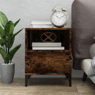 Detailed information about the product Bedside Cabinet Smoked Oak 40x35x50 Cm