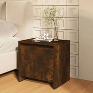 Detailed information about the product Bedside Cabinet Smoked Oak 45x34x44.5 cm Engineered Wood