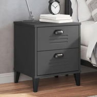 Detailed information about the product Bedside Cabinet VIKEN Anthracite Grey Engineered Wood