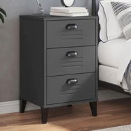 Detailed information about the product Bedside Cabinet VIKEN Anthracite Grey Engineered Wood