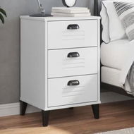 Detailed information about the product Bedside Cabinet VIKEN White Engineered Wood