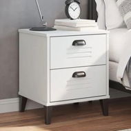 Detailed information about the product Bedside Cabinet VIKEN White Engineered Wood