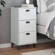 Detailed information about the product Bedside Cabinet VIKEN White Engineered Wood