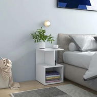 Detailed information about the product Bedside Cabinet White 35x35x55 cm Engineered Wood