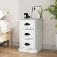 Detailed information about the product Bedside Cabinet White 39x39x67 cm Engineered Wood