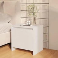 Detailed information about the product Bedside Cabinet White 45x34x44.5 cm Engineered Wood