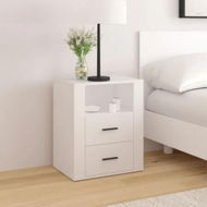 Detailed information about the product Bedside Cabinet White 50x36x60 cm Engineered Wood