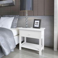 Detailed information about the product Bedside Cabinet Wood White