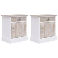 Detailed information about the product Bedside Cabinets 2 Pcs 38x28x45 Cm Paulownia Wood