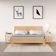 Detailed information about the product Bedside Cabinets 2 pcs 50x35x61.5 cm Solid Wood Pine