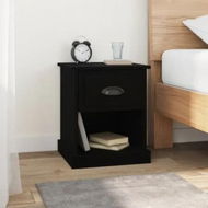 Detailed information about the product Bedside Cabinets 2 pcs Black 39x39x47.5 cm Engineered Wood