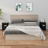 Detailed information about the product Bedside Cabinets 2 pcs Black 40x35x49 cm Solid Wood Pine