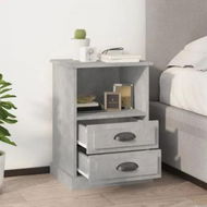 Detailed information about the product Bedside Cabinets 2 pcs Concrete Grey 43x36x60 cm