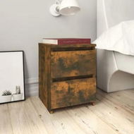 Detailed information about the product Bedside Cabinets 2 pcs Smoked Oak 30x30x40 cm Engineered Wood