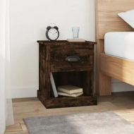 Detailed information about the product Bedside Cabinets 2 pcs Smoked Oak 39x39x47.5 cm Engineered Wood