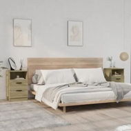 Detailed information about the product Bedside Cabinets 2 pcs Sonoma Oak Engineered Wood