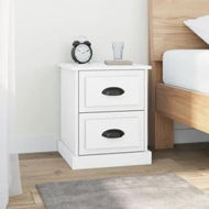 Detailed information about the product Bedside Cabinets 2 pcs White 39x39x47.5 cm Engineered Wood