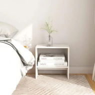 Detailed information about the product Bedside Cabinets 2 pcs White 40x30.5x40 cm Solid Pinewood