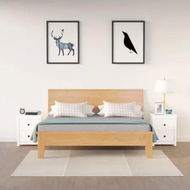 Detailed information about the product Bedside Cabinets 2 pcs White 50x35x61.5 cm Solid Wood Pine