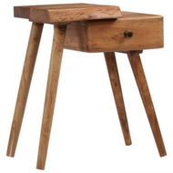 Detailed information about the product Bedside Table Solid Acacia Wood 45x32x55 Cm