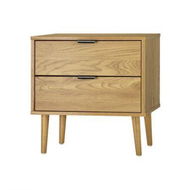 Detailed information about the product Bedside Tables Side Table 2 Drawers Bedroom Furniture Storage Cabinet