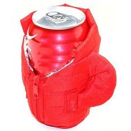 Detailed information about the product Beer Clothes Winter Warm Cup Cover Beer Bottle Beverage Clip Overcome Winter Warmth Cans Water Cups Down Jackets For Outdoor (Color: Red)