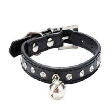 Bell Collars Puppy Dog Cat Safety Accessories Pet Supplies-black