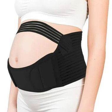 Belly Bands For Pregnant Women, Pregnancy Belly Support Band, Black Color, Size XXL